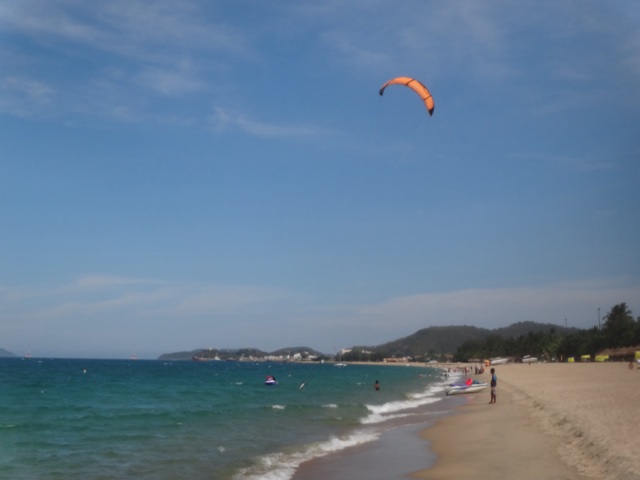 La plage de kite surf