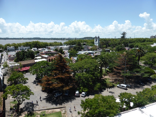 Vue du haut du phare sur la vieille ville