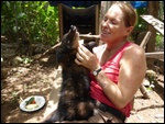 Avec Angel, une coati ou Tejone