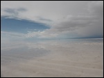 Le salar où le ciel et l'eau se mélangen